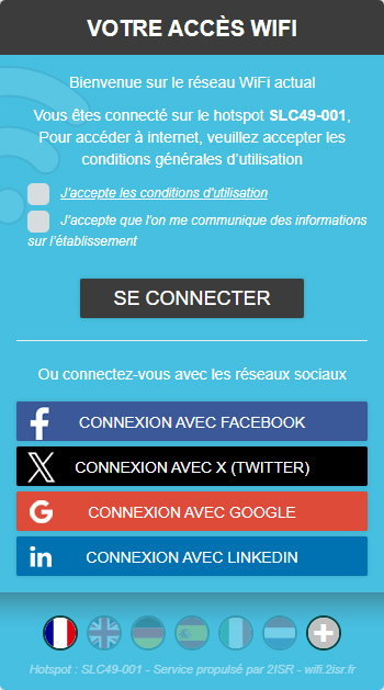 connexion avec les réseaux sociaux