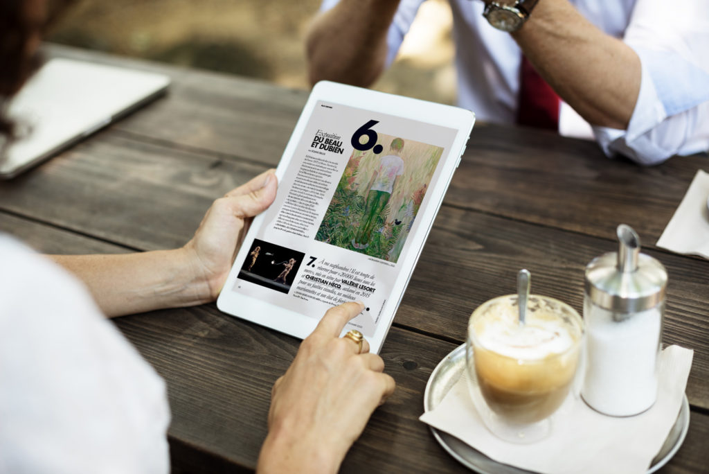 WiFi et Presse numérique Magazine sur tablette