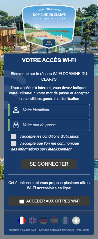 portail captif WiFi Clic & Surf par 2iSR
